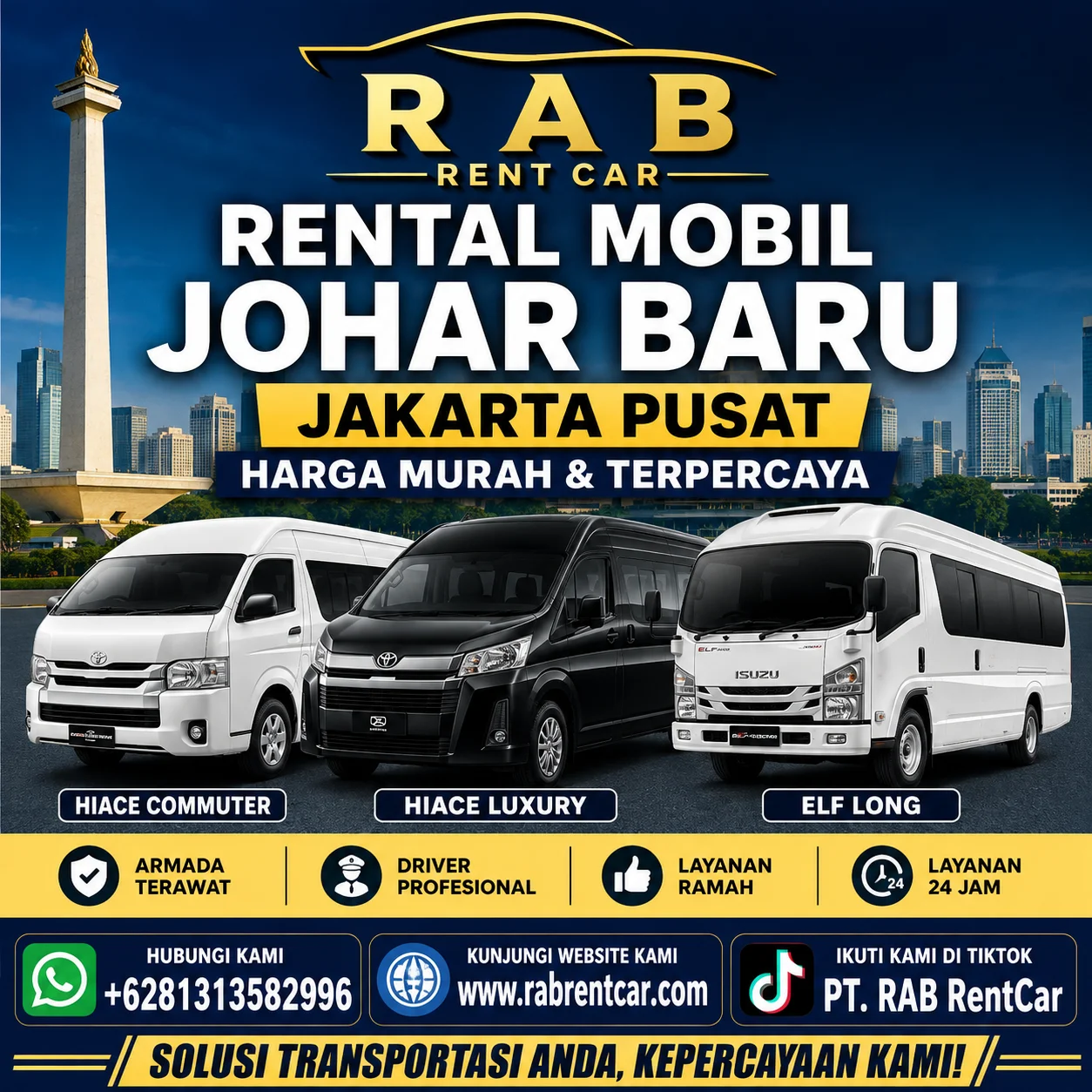 Rental Mobil Johar Baru Jakarta Pusat | Harga Murah & Terpercaya